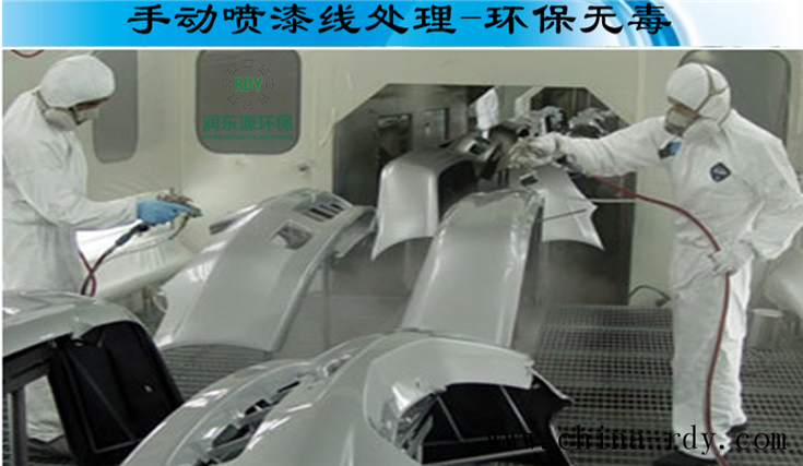 101AB廢水處理噴漆現(xiàn)場圖